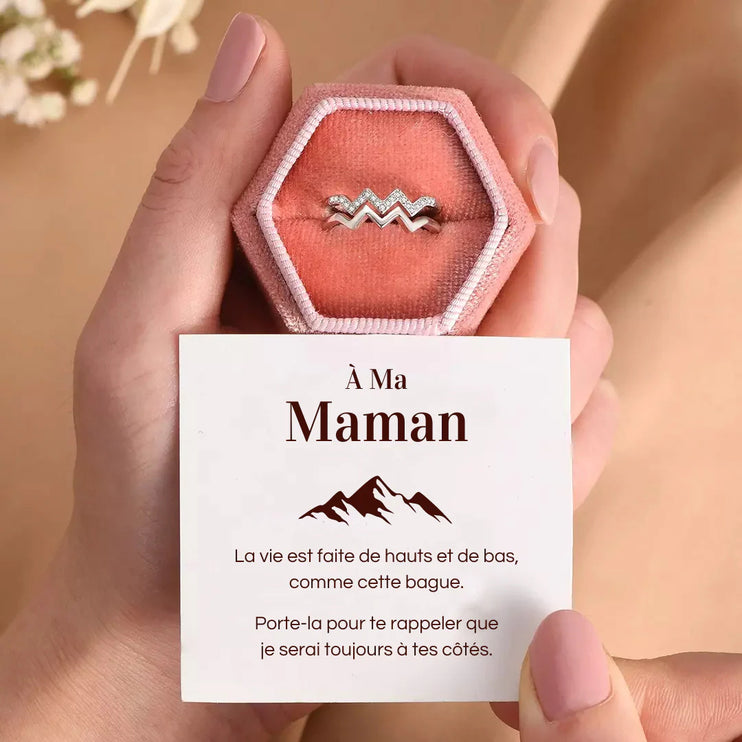 Bague Ajustable - À ma maman - Je serai toujours à tes côtés