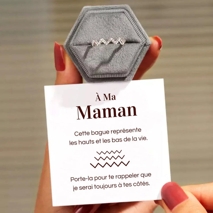 Bague Ajustable - À ma maman - Je serai toujours à tes côtés (Edition limitée)