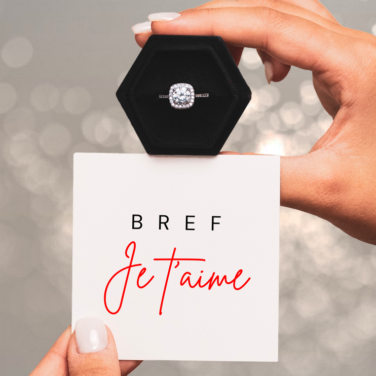 Bague Ajustable - Amour Éternel - Bref, je t'aime
