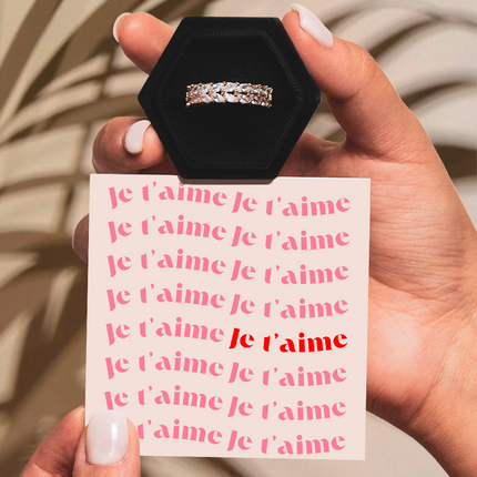 Bague Ajustable - Amour Absolu - Je t'aime