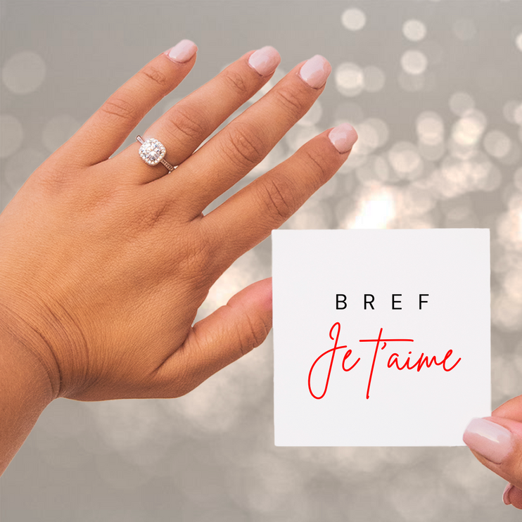 Bague Ajustable - Amour Éternel - Bref, je t'aime