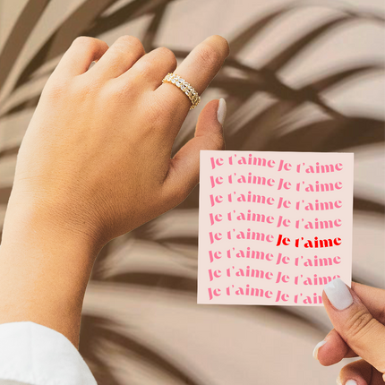 Bague Ajustable - Amour Absolu - Je t'aime