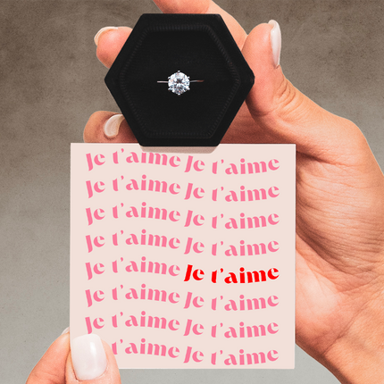 Bague Ajustable - Amour Passionnel - Je t'aime