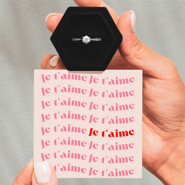 Bague Ajustable - Amour Fusionnel - Je t'aime