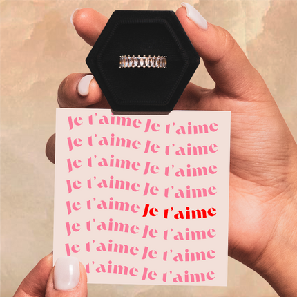 Bague Ajustable - Amour Pur - Je t'aime