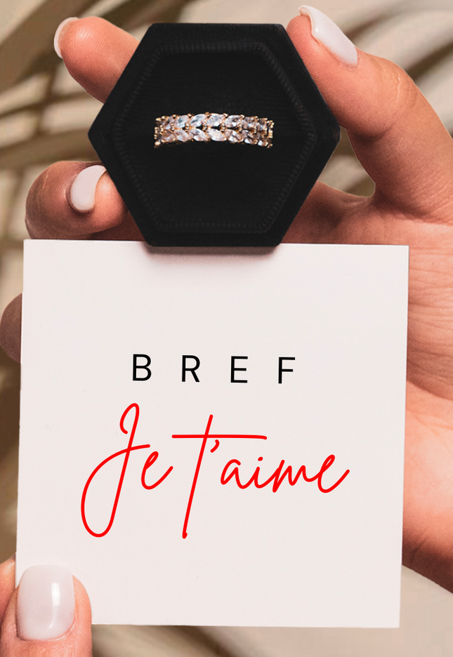 Bague Ajustable - Amour Absolu - Bref, je t'aime