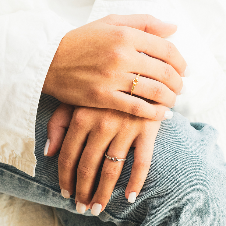 Bague Ajustable - Lien Éternel - Je t'aime