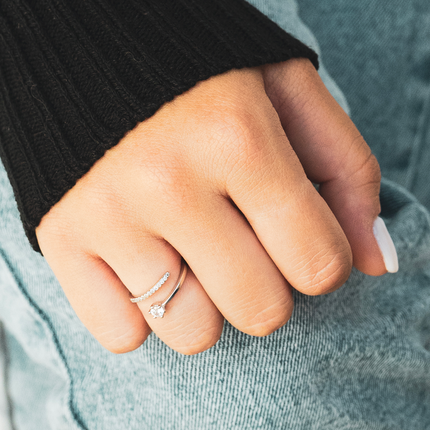 Bague Ajustable - Amour Infini - Je t'aime