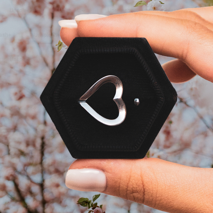 Bague Ajustable - Coeur - Je t'aime