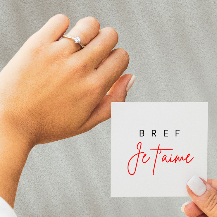 Bague Ajustable - Amour Fusionnel - Bref, je t'aime