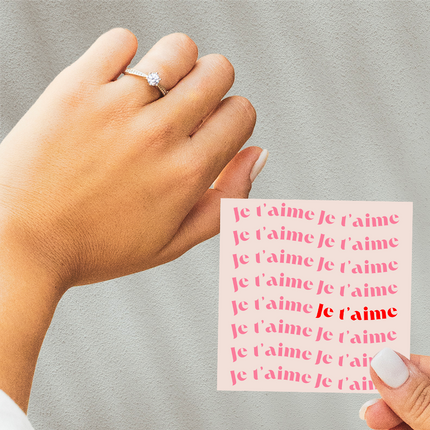 Bague Ajustable - Amour Fusionnel - Je t'aime