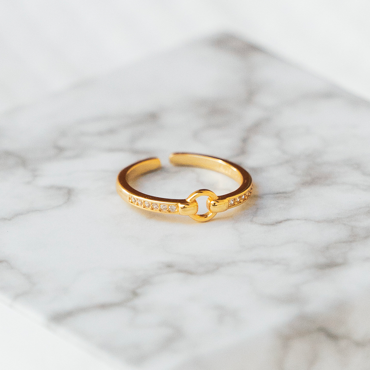 Bague Ajustable - Lien Éternel - Je t'aime